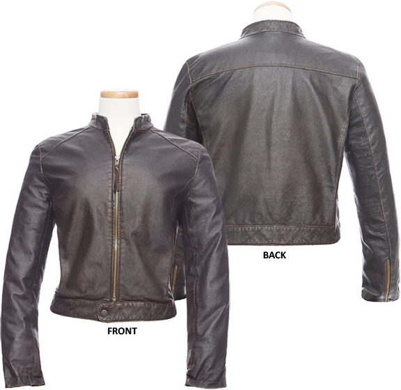 Burk's Bay Ladies Retro Leather Jacket - Cheerleading Equipment and Gear