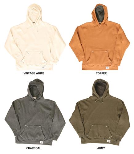 J America Vintage Thermal Lined Hooded Sweatshirts. Decorated in seven days or less.
