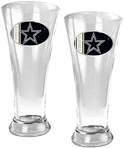 NFL Dallas Cowboys 2 Piece Pilsner Glass Set