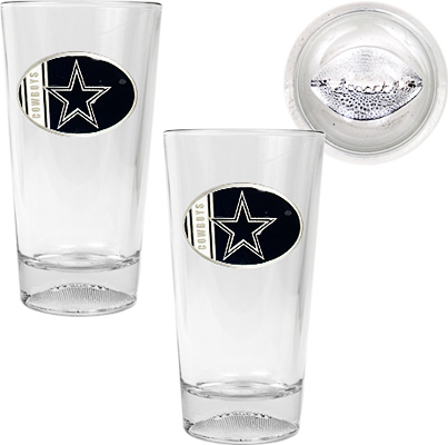 NFL Dallas Cowboys 2 Piece Pint Glass Set