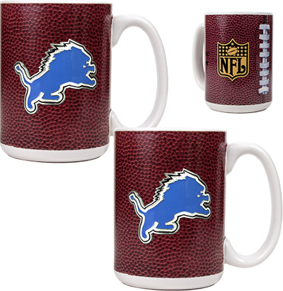 NFL Detroit Lions Gameball Mug (Set of 2)