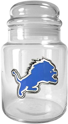 NFL Detroit Lions Glass Candy Jar