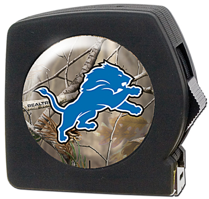 NFL Detroit Lions 25' RealTree Tape Measure
