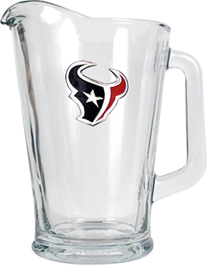 NFL Houston Texans 1/2 Gallon Glass Pitcher