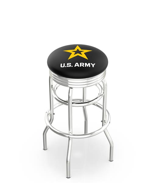 United States Army Ribbed Double-Ring Bar Stool. Free shipping.  Some exclusions apply.