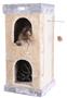 Armarkat Double Condo Real Wood Cat House With SratchIng Carpet For Cats, Kitty Enjoyment