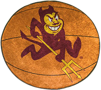 Fan Mats Arizona State University Basketball Mat