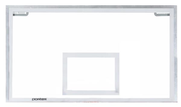 Porter Center-Strut Rectangular Glass 72 X 42 Backboard 208