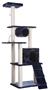 Armarkat 71" Navy Real Wood Cat ClimbIng Tower, Cat Scratching Furniture, A7101