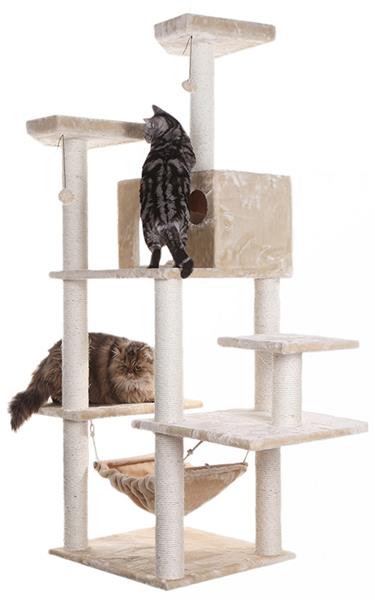 Armarkat 72 Beige Real Wood Cat Tree With Spacious Condo SratchIng Post A7202 Epic Sports