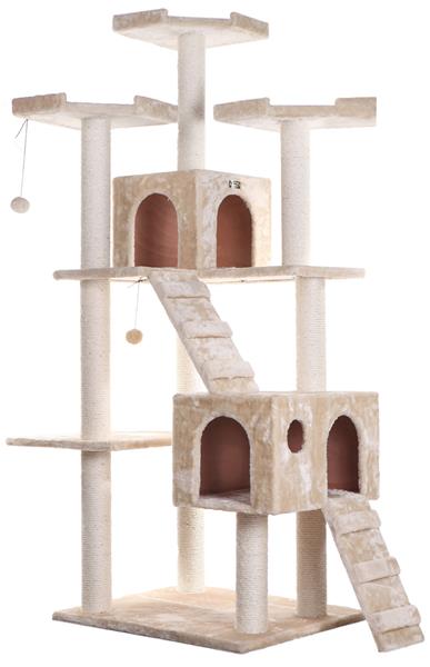 Armarkat 74 Multi Level Real Wood Cat Tree Large Cat Play Furniture With SratchhIng Posts Large Pl Epic Sports