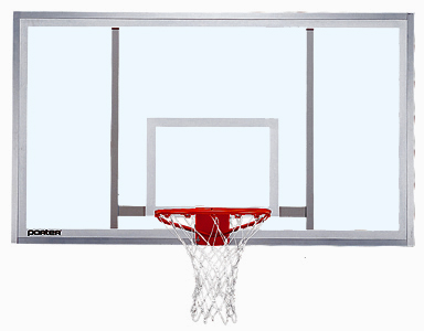 Rectangular Basketball Glass Backboard - 72" x 42"