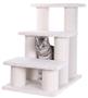 Armarkat 3 Step Real Wood Cat Step Stairs Ramp, 25" Height Dogs Climber And Kitten Steps B3001