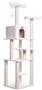 Armarkat B7801 Classic Real Wood Cat Tree In Ivory, Jackson Galaxy Approved, Six Levels With Playhou