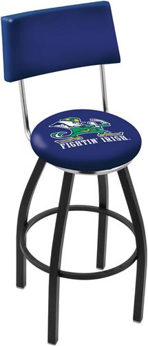 Notre Dame Leprechaun Swivel Back Bar Stool. Free shipping.  Some exclusions apply.
