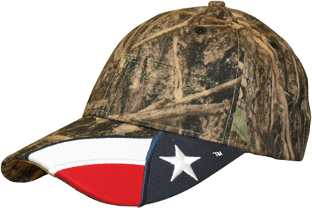 ROCKPOINT Texas True Timber Camo Cap. Embroidery is available on this item.