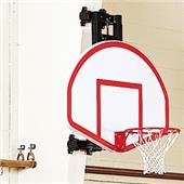 Column-Mounted Basketball Backstop (Fixed Height)