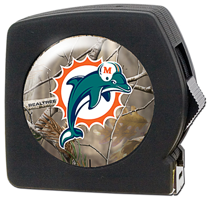 NFL Miami Dolphins 25' RealTree Tape Measure
