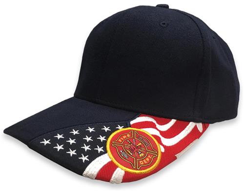 The Brave Navy Fire Department Cap. Printing is available for this item.