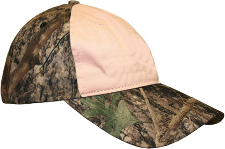 ROCKPOINT True Timber Unstructured Pink Cap. Embroidery is available on this item.