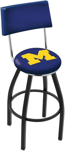 University of Michigan Swivel Back Bar Stool. Free shipping.  Some exclusions apply.