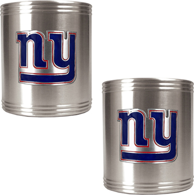 NFL New York Giants Stainless Steel Can Holders