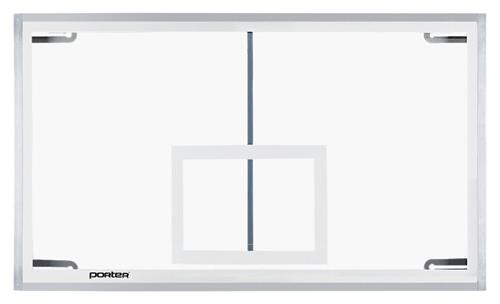 Porter Pro-Strut Rectangular Glass 72" x 48" Backboard 206. Free shipping.  Some exclusions apply.