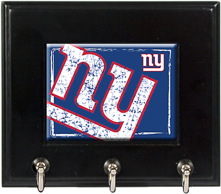 NFL New York Giants Wood Keyhook Rack