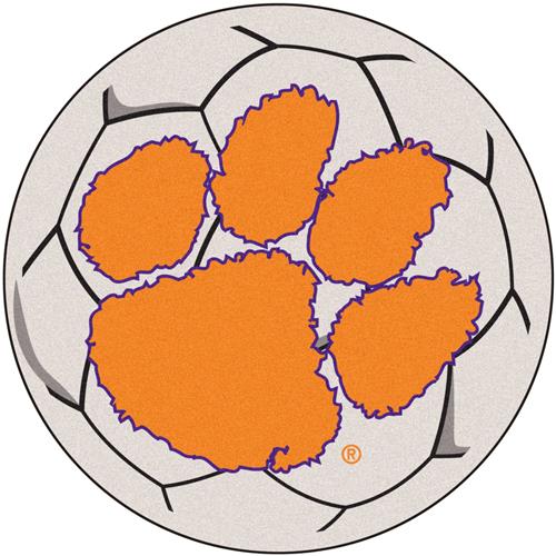 Fan Mats Clemson University Soccer Ball Mat