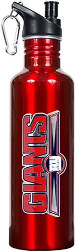NFL New York Giants Red Stainless Water Bottle