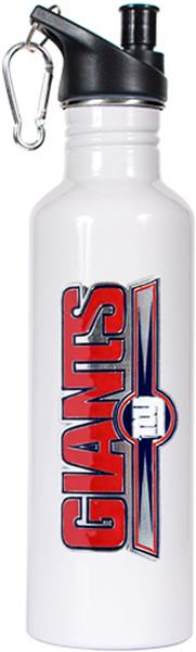 NFL New York Giants White Stainless Water Bottle - Fan Gear