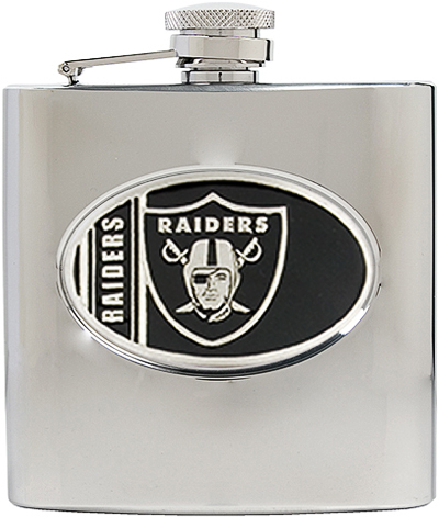 NFL Oakland Raiders 6oz Stainless Steel Flask