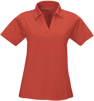 TRI MOUNTAIN Saratoga Women's Mini Grid Polo. Printing is available for this item.
