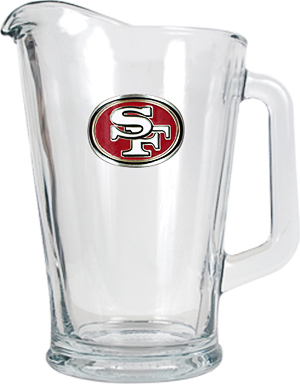 NFL San Francisco 49ers 1/2 Gallon Glass Pitcher