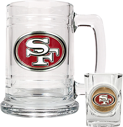 NFL San Francisco 49ers Boilermaker Gift Set