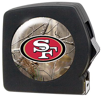 NFL San Francisco 49ers 25' Realtree Tape Measure
