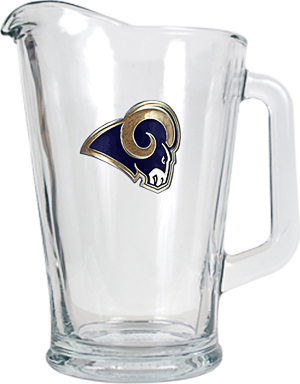 NFL St. Louis Rams 1/2 Gallon Glass Pitcher
