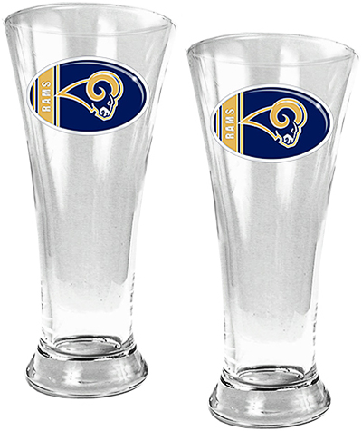 NFL St. Louis Rams 2 Piece Pilsner Glass Set