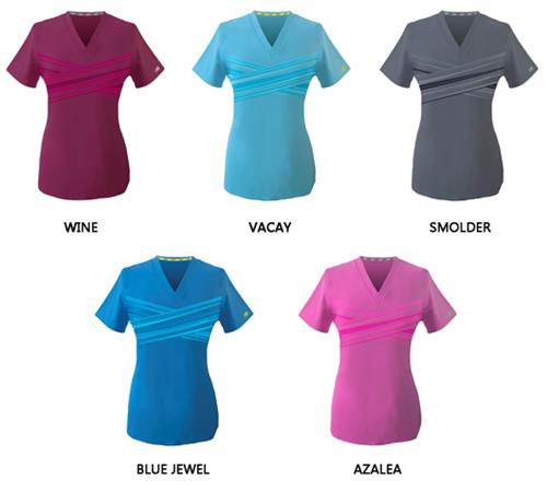 New Balance Healthcare Eclipse Scrub Tops. Embroidery is available on this item.