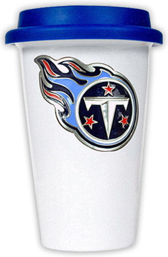 NFL Tennessee Titans Ceramic Cup with Blue Lid