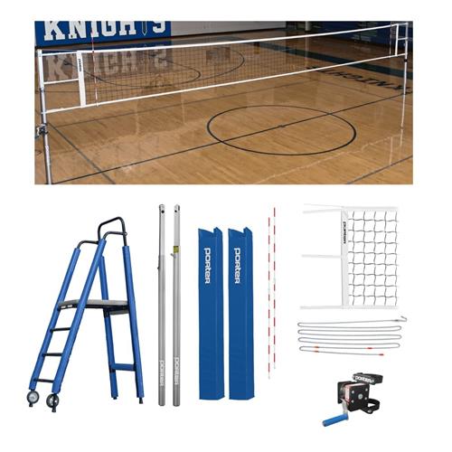 Porter Powr Line Competition Plus Volleyball Package 3.5" Diameter. Free shipping.  Some exclusions apply.