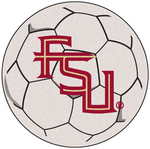 Fan Mats Florida State FSU Logo Soccer Ball Mat