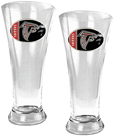 NFL Atlanta Falcons 2 Piece Pilsner Glass Set