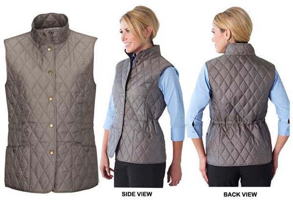 Lilac Bloom Womens Bailey Driftwood Wind Proof Water Resistant Vest SM