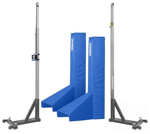 Porter Powr Line T-Base 3.5" Volleyball Standards With Pads (PAIR). Free shipping.  Some exclusions apply.