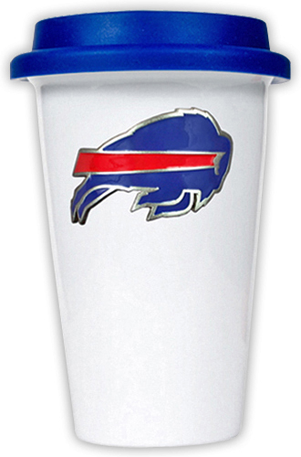 NFL Buffalo Bills Ceramic Cup with Blue Lid