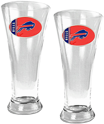 NFL Buffalo Bills 2 Piece Pilsner Glass Set