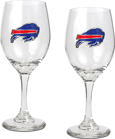 NFL Buffalo Bills 2 Piece Wine Glass Set