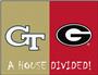 Fan Mats Georgia Tech/Georgia House Divided Mat