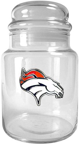 NFL Denver Broncos Glass Candy Jar